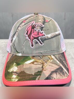 Infinity Headwear -Camouflage /Pink Trucker Vel-cro back Cap